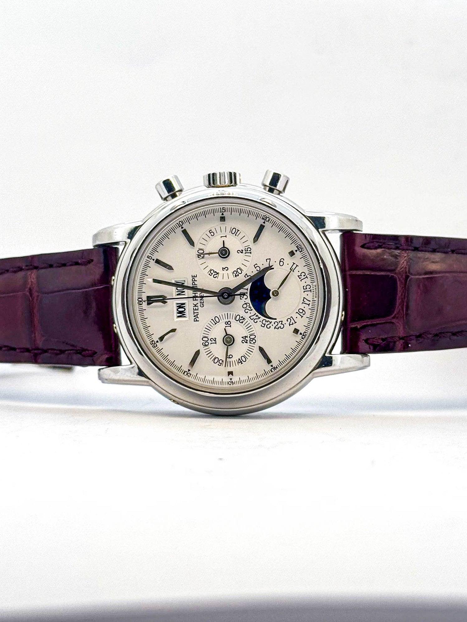 PERPETUAL CALENDAR 3970E CHRONOGRAPH SILVER DIAL (1996)