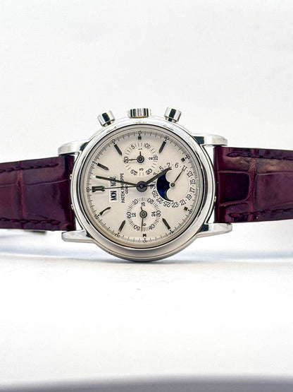 PERPETUAL CALENDAR 3970E CHRONOGRAPH SILVER DIAL (1996)