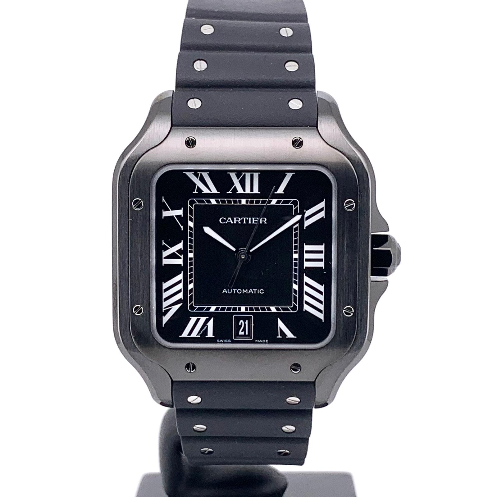 SANTOS DE CARTIER L ADLC BLACK DIAL 2024